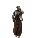 giacca in panno con bottone victoria